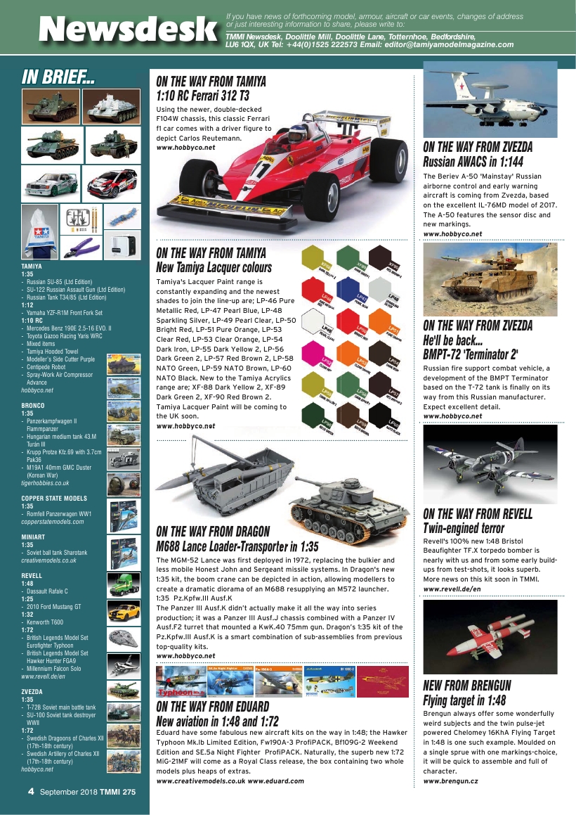 Tamiya Model Magazine 275 (2018-09)